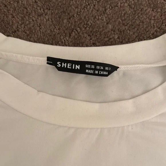 SHEIN White Crew Neck Top - Picture 2 of 3